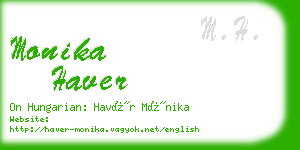 monika haver business card